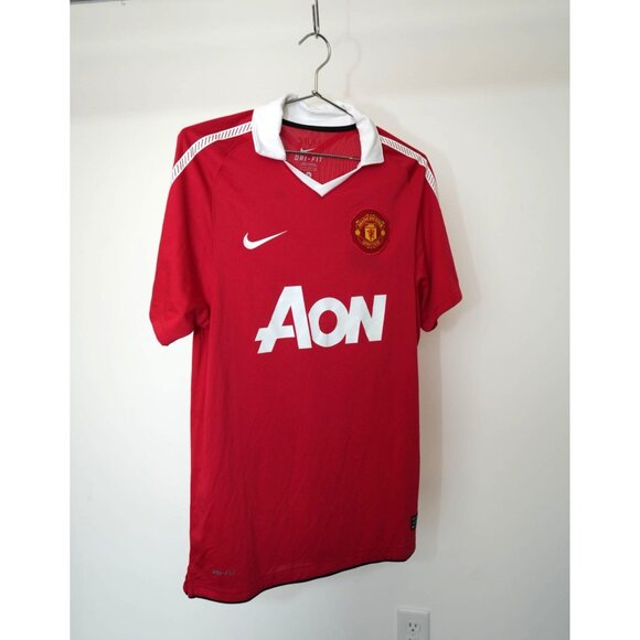 Nike Manchester United Football Club Dri-Fit Jersey Shirt Red Small Men's NWT - Picture 1 of 7